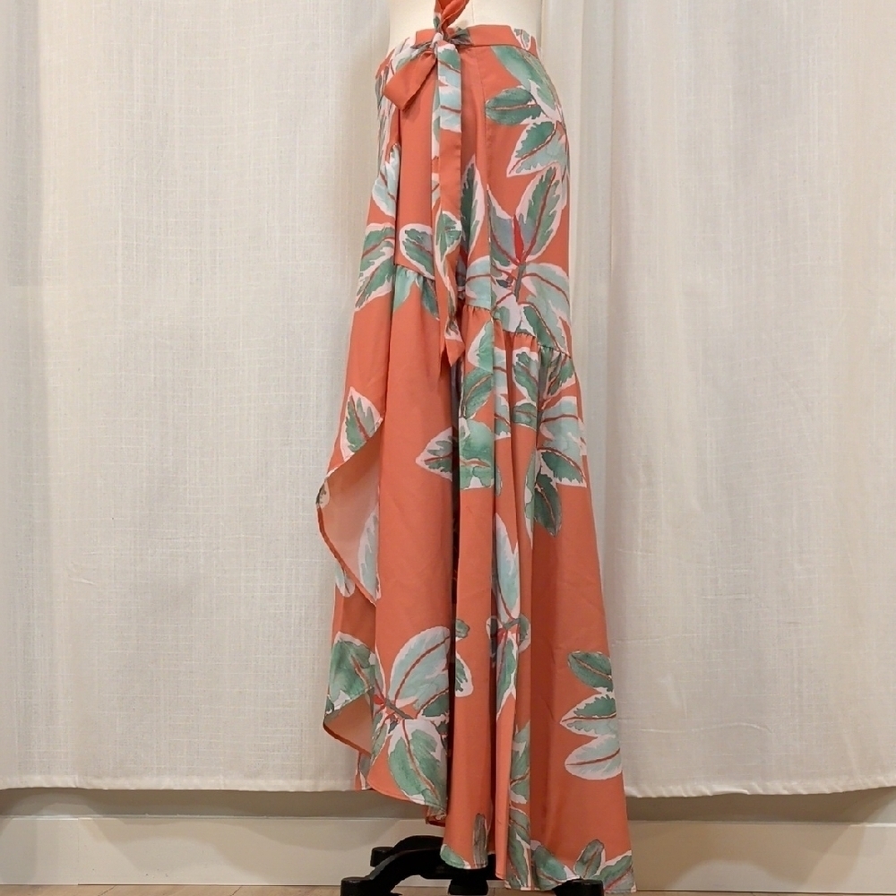 NWT Floral Wrap Tiered Skirt Anthropologie - Picture 5 of 9